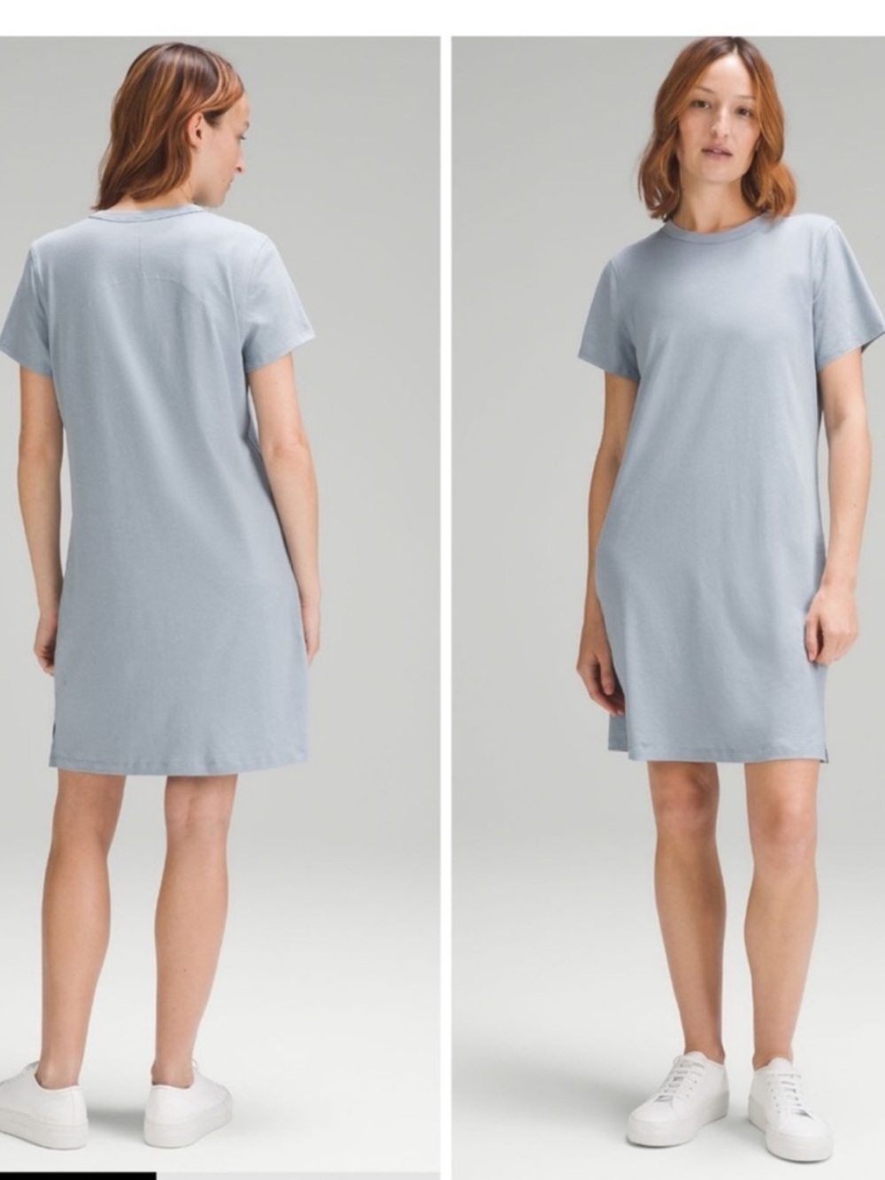 Lululemon Classic-Fit Cotton-Blend T-Shirt Dress size 8
Chambray